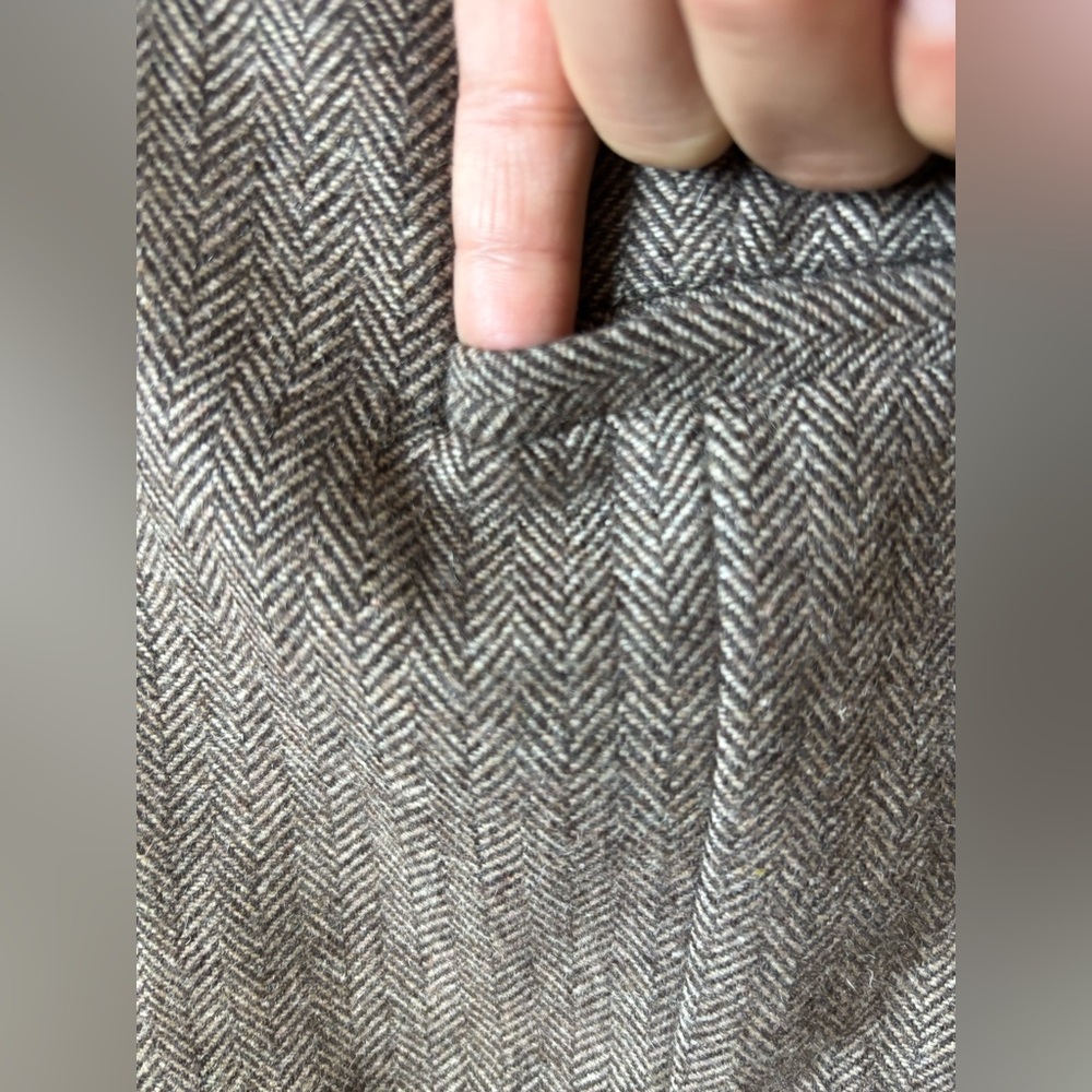 Paul Jones Since 1958 - Herringbone Wool Waistcoat Vest - M - Picture 8 of 14